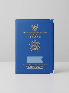 Map ijazah custom sekolah untuk kelulusan dengan bahan premium