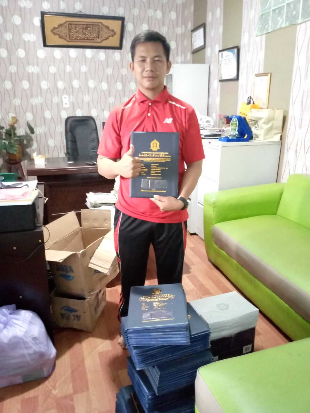 Sampul raport SMK Telkom 3 Medan produksi berkualitas
