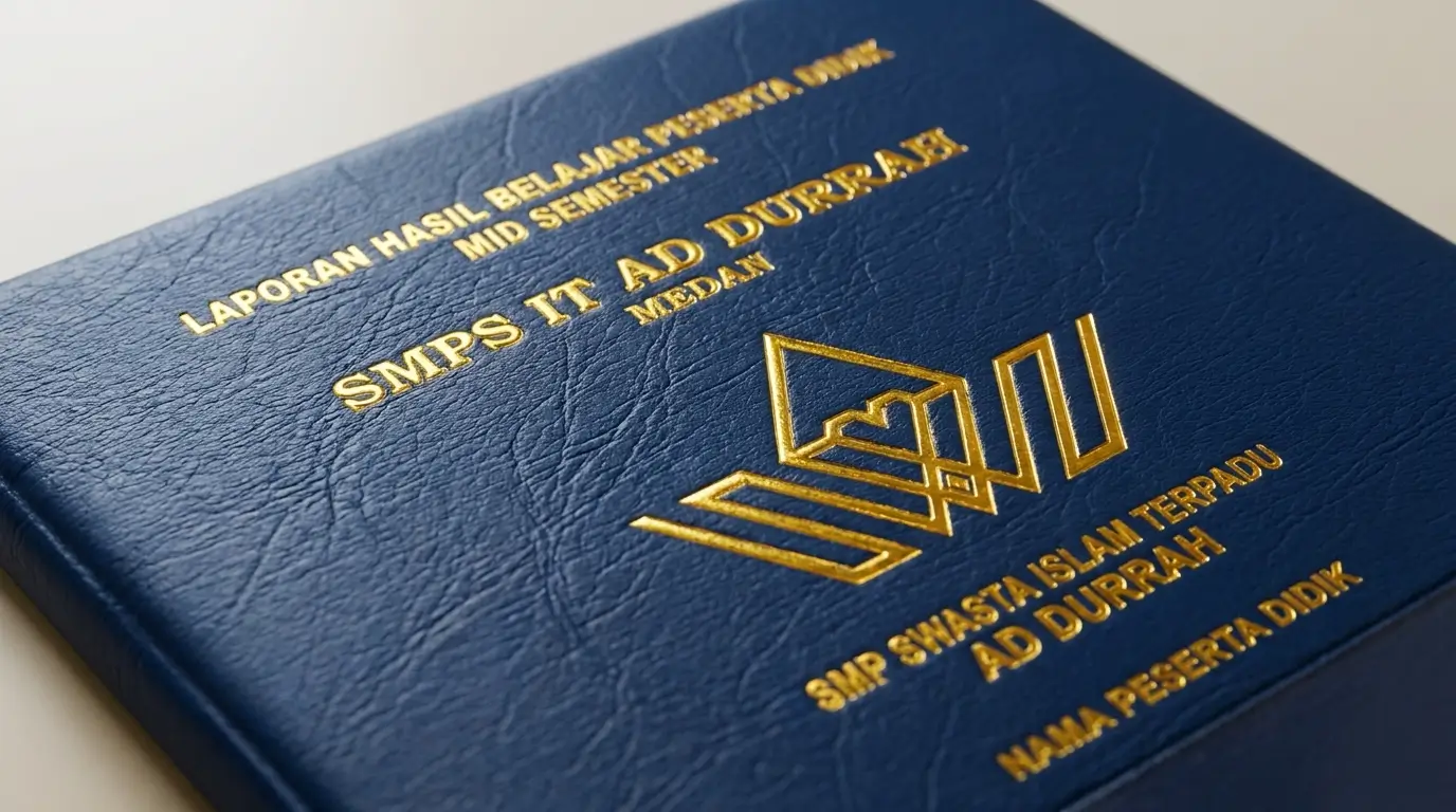 Sampul Raport SMP Warna Navy